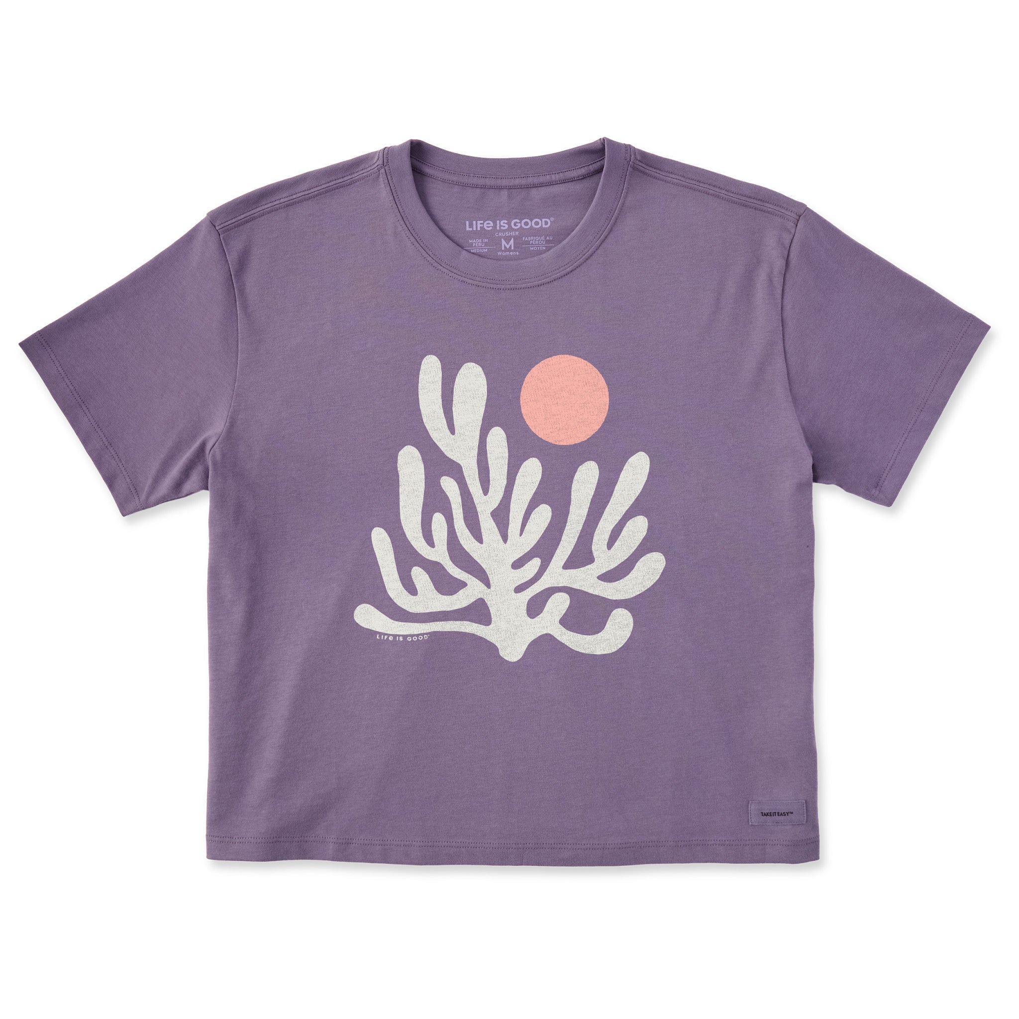 Coral Sunset Boxy Tee
