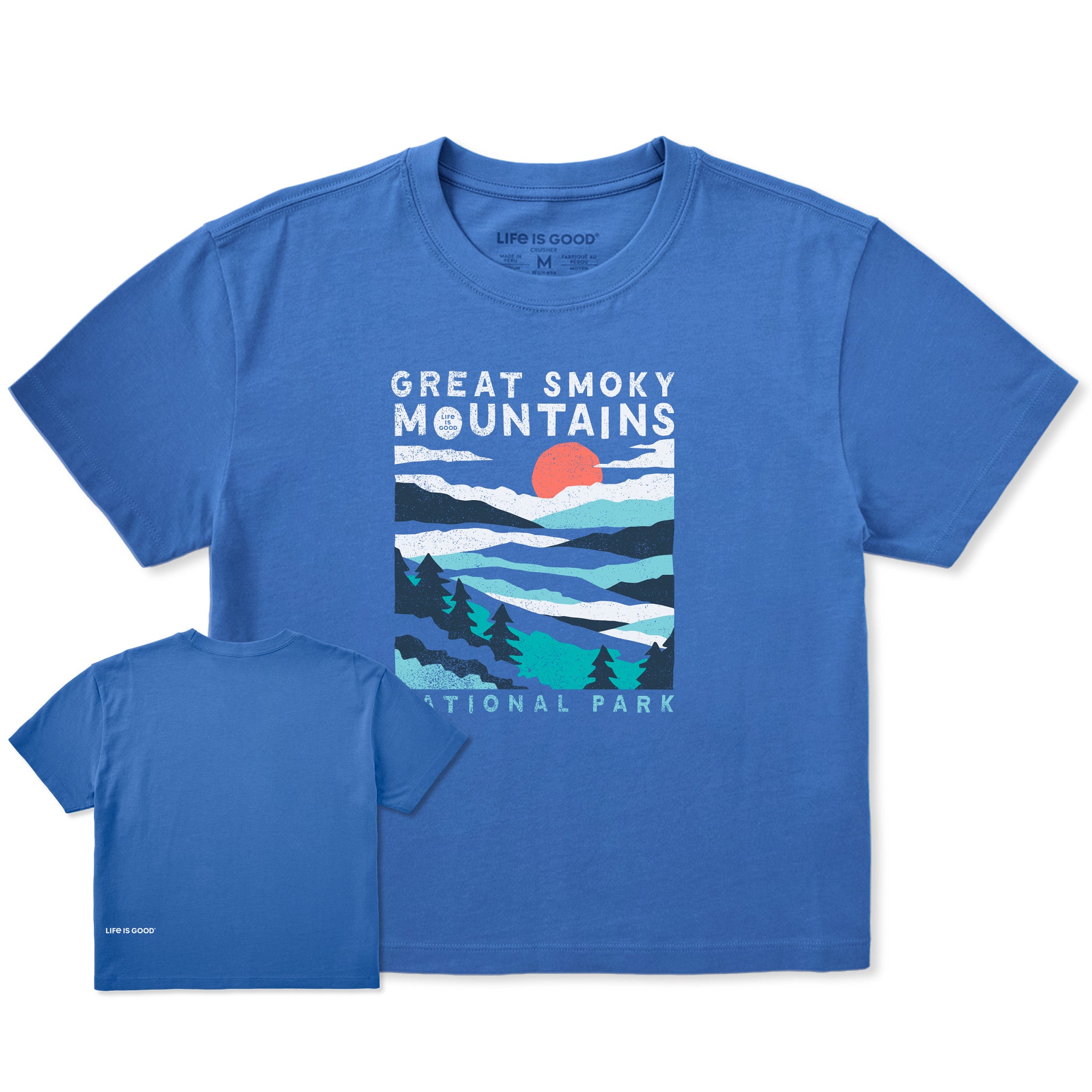 Great Smoky Mountains Sunrise Boxy Tee