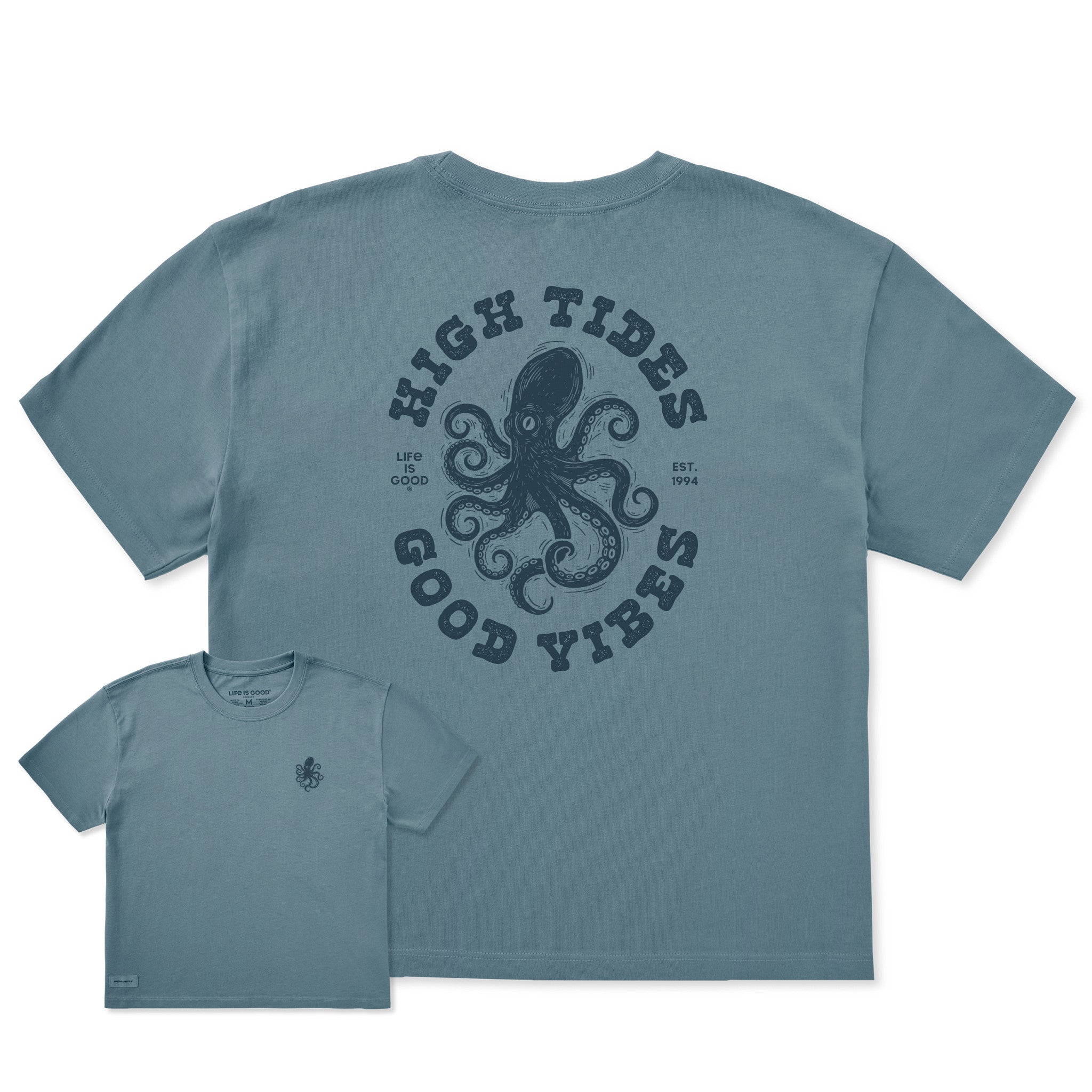 High Tides Good Vibes Boxy Tee